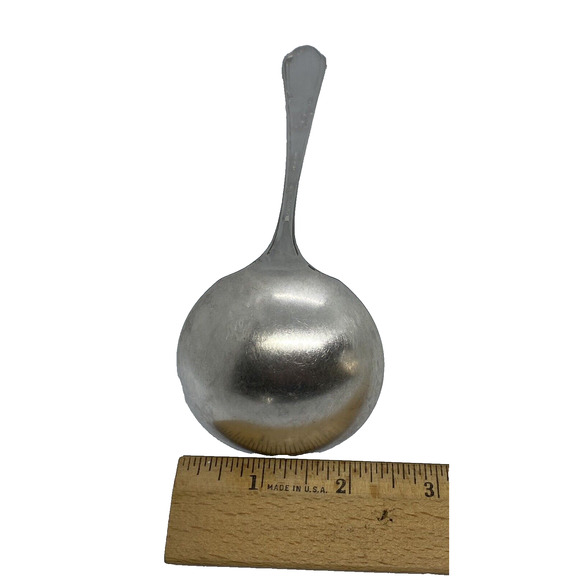 Vintage 1936 WM A Rogers 7" Gravy Ladle Silver Plate Meadbrook Heather Pattern - Picture 12 of 12